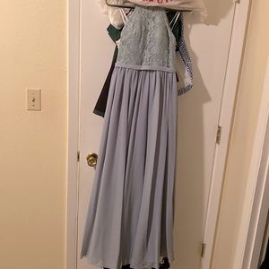 Light blue bridesmaid